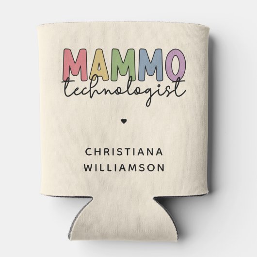 Custom Mammo Technoloog Mammography Tech Blikjeskoeler (Achterkant)