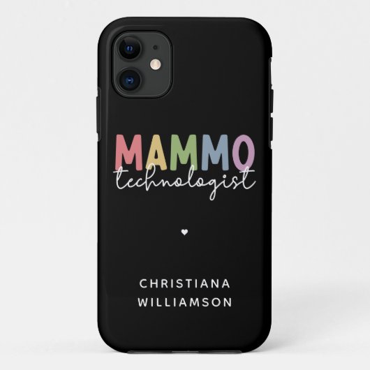 Custom Mammo Technoloog Mammography Tech Case-Mate iPhone Case (Achterkant)