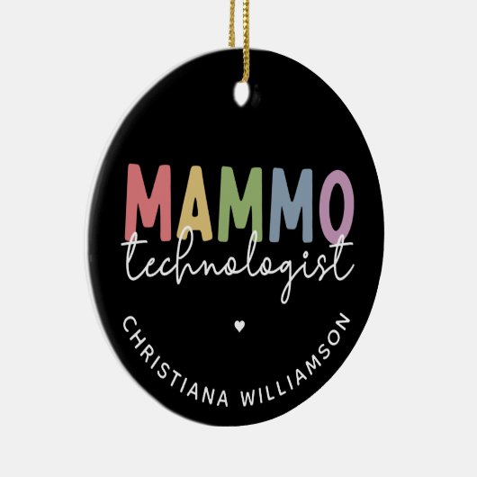 Custom Mammo Technoloog Mammography Tech Keramisch Ornament (Rechts)