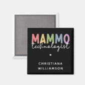 Custom Mammo Technoloog Mammography Tech Magneet (Voorkant / Achterkant)