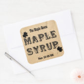 Custom Maple Syrup Maple Leaf Business Sticker (Envelop)