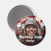 Custom Marching Band Foto High School Spirit Magneet (Voorkant / Achterkant)