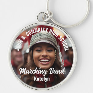 Custom Marching Band Foto High School Spirit Sleutelhanger