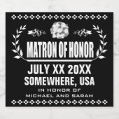 Custom Matron of Honor Bier Etiket (Enkel label)