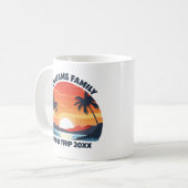 Custom Maui Trip Cool Sunrise Palmbomen Koffiemok (Voorkant links)