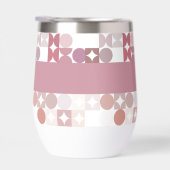 Custom Mauve Taupe Peach Blush Roze Art Patroon (Rechts)