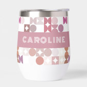 Custom Mauve Taupe Peach Blush Roze Art Patroon (Links)