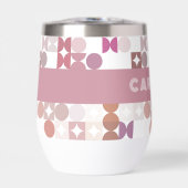 Custom Mauve Taupe Peach Blush Roze Art Patroon (Voorkant)