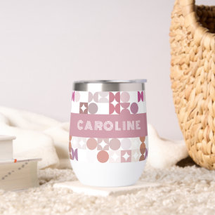 Custom Mauve Taupe Peach Blush Roze Art Patroon