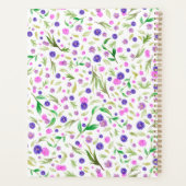 Custom Maximalist Waterverf Bloemenplanner Planner (Achterkant)