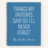 Custom Medical Journal — Funny Nurse Notebook Gift (Devant)