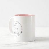 Custom Medical Nurse Mug – Name Text Design (Devant gauche)