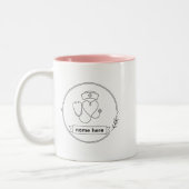 Custom Medical Nurse Mug – Name Text Design (Gauche)