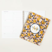 Custom Mediterranean Lemon Pattern Planner (Display)
