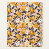 Custom Mediterranean Lemon Pattern Planner (Achterkant)
