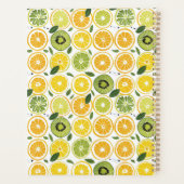 Custom Mediterranean Lemon Pattern Planner (Achterkant)