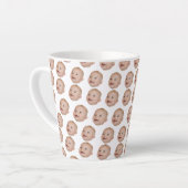 Custom Meerdere Gezichten Verjaardagsfeestje voor  Latte Mok (Linkerhoek)