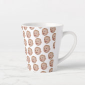 Custom Meerdere Gezichten Verjaardagsfeestje voor  Latte Mok (Rechts)
