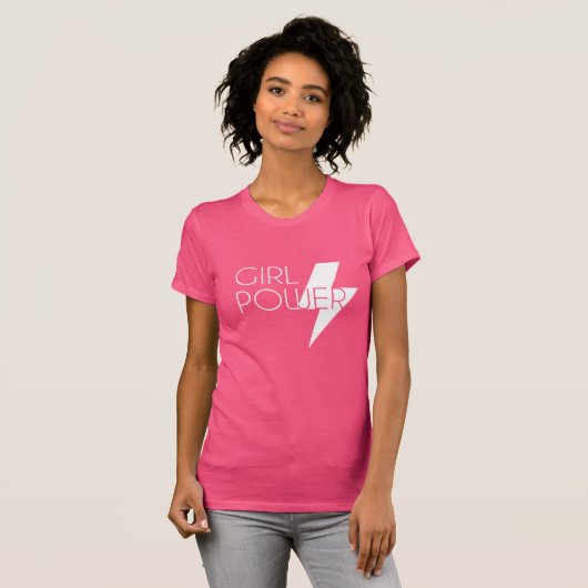 Custom Meisje Power Cool Stijlvol Wit SVG Ontwerp T-shirt (Voorkant volledig)