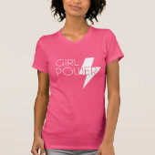 Custom Meisje Power Cool Stijlvol Wit SVG Ontwerp T-shirt (Voorkant)