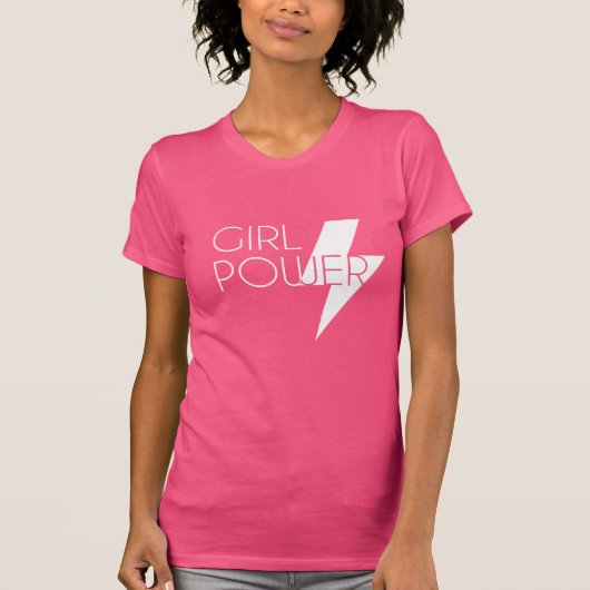 Custom Meisje Power Cool Stijlvol Wit SVG Ontwerp T-shirt (Voorkant)