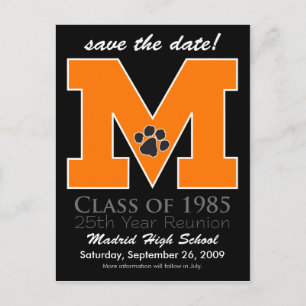 ::custom:::_melissa Class Reunion Save-the-Date v3 Aankondigingskaart