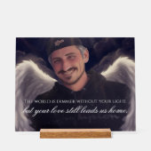 Custom Memorial Acryl Bord (Voorkant)