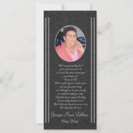 Custom Memorial Keepsakes Funeral Kaarten