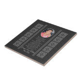 Custom Memorial Keepsakes Tegeltje (Zijkant)