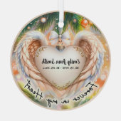 Custom Memorial Ornament (Achterkant)