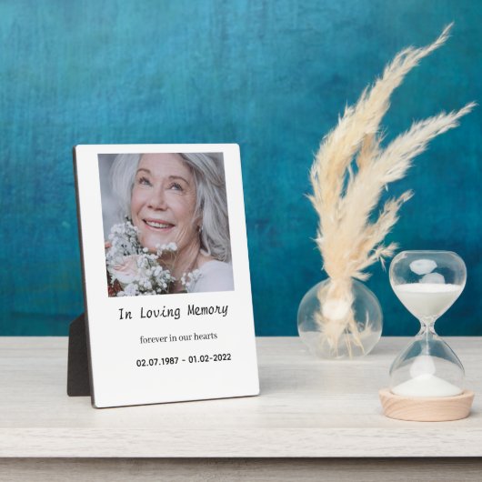 “Custom Memory Plaque for Tabletop Display (Côté)