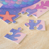 Custom Mermaid Puzzle with Name & Ocean Shells (Côté)