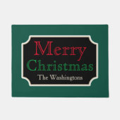 Custom Merry Christmas Welkom Deurmat (Voorkant)
