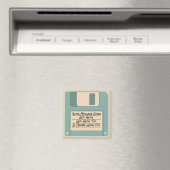Custom Message Computer Floppy Disk Magneet (Insitu (Vaatwasser))