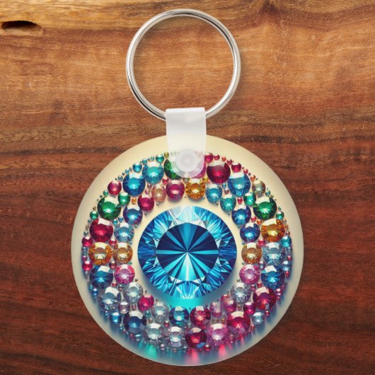 "Custom Metal Circle Sleutelhanger – duurzaam en p (Voorkant)