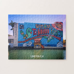 Custom Miami Beach Florida Welcome - Volwassenen Legpuzzel