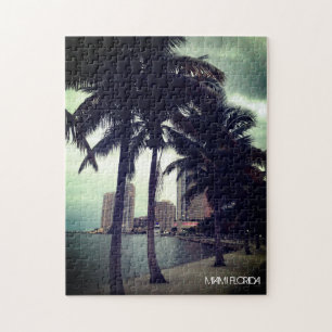 Custom Miami Florida Downtown en Harbour - Volwass Legpuzzel