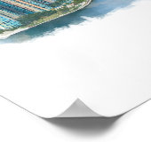 Custom Miami Wall Art, Florida Poster (Coin)