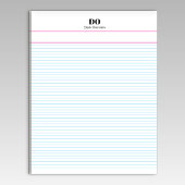 Custom Micro Extra Narrow Gereguleerd Papier Notit Notitieblok