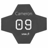 Custom Minimalist American Athlete Monochromatic  Voetbal (Enkel)