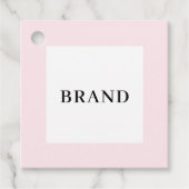 Custom Minimalist Bedrijfsnaam Korting Bedankjes Labels (Voorkant)