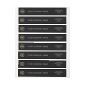 Custom Minimalist Black Business Logo-merk (Vel)