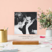 Custom Minimalist Couple Photo Wedding Clear (Mariage)
