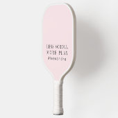 Custom Minimalist Funny Pastel Pink Inspirational  Pickleball Paddle (Links)