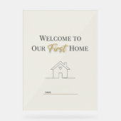 Custom Minimalist Housewarming Poster (Recto)