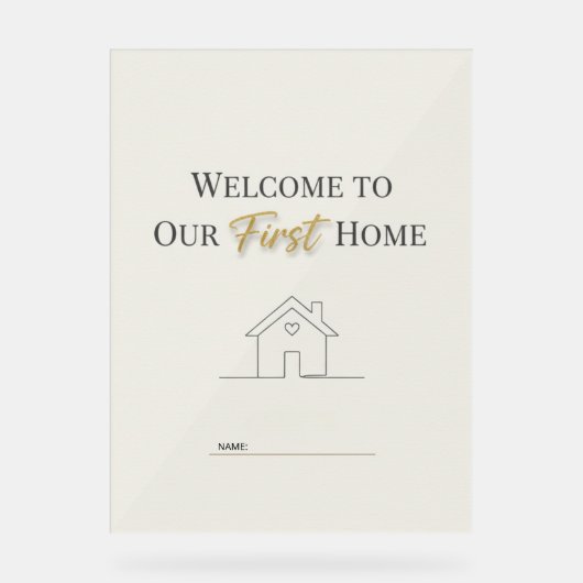 Custom Minimalist Housewarming Poster (Recto)