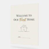 Custom Minimalist Housewarming Poster (Angle)