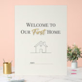 Custom Minimalist Housewarming Poster (Mariage)