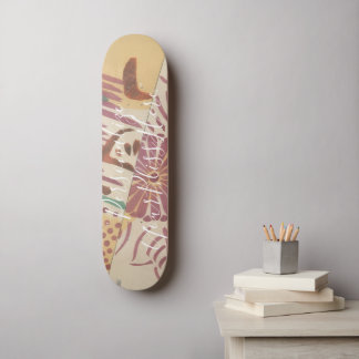 CUSTOM Minimalist Japanese Hagoita Pattern Print Skateboard
