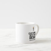 Custom Minimalist Personalized Company Branded  Espresso Kop (Voorkant rechts)